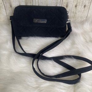 Vera Bradley Black Wristlet/Crossbody